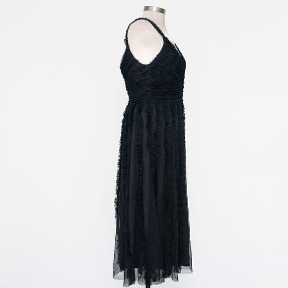 Mac Duggal. Sleeveless Ruffle Tiered Dress. - Picture 3 of 14